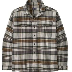 Men's Patagonia Long-Sleeve Organic Cotton Fjord
Flannel Shirt Size Large